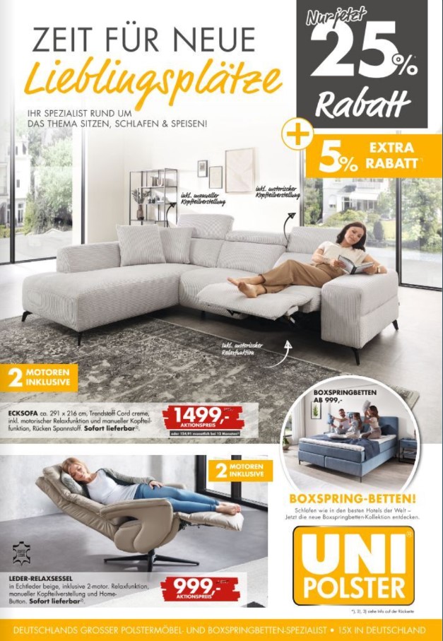  Aktuelle Prospekte und Aktionen » jetzt bei UNI-Polster ⋆ Motiv 